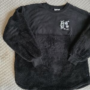 Black Men's Fleece Pullover Sweater